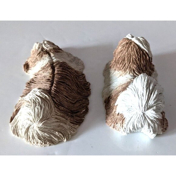 Lot Of 2 Shin Tzu Mini Dog Figurine Sandicast Sandra Brue Artist Signed Vintage - Picture 5 of 9